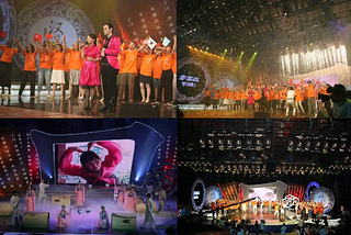 Pictures of the TV studio where the Chinese Reality show was held.