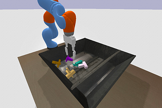 Sample Efficient Robot Training on Pybullet Simulation with SAC Algorithm