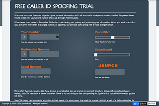 Phone number spoofing in India