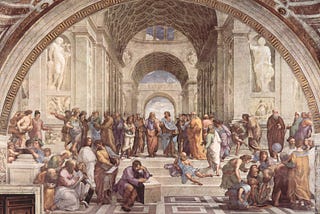 The School of Athens (Italian: Scuola di Atene) by the Italian Renaissance artist Raphael