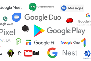 Google has a massive collection of brands