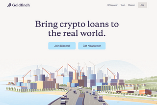 Goldfinch — crypto loans without collateral!