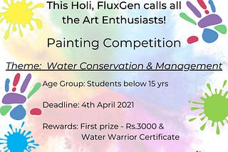 Why a painting contest to secure the water future of our country?
