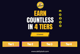 Ultimate Stake-to-Earn with DeFly Ball in 4 Tiers