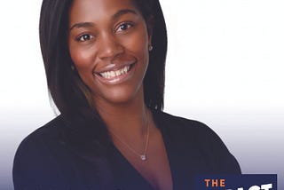 Podcast episode graphic for La Keisha Landrum Pierre’s appearance on the Impact Pitch. It includes a headshot of the guest and the name of the podcast in graphics.