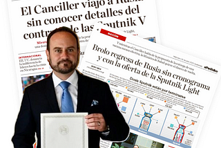 Artífice y beneficiario del fraude de “vacunas rusas”