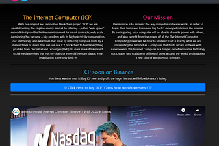 Buy ICP (Internet Computer Coins)