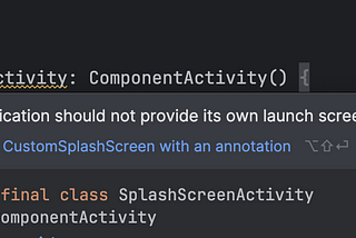 Splash Screen API For New App