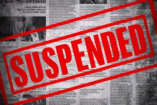 Medium article/blog suspended?