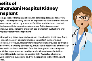 Benefits Of Kidney Transplant At Hiranandani Hospital