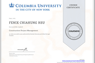 Coursera 課程系列：營建工程管理 Construction Project Management