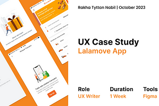 UX Writing Case Study — Redesign Copy Writing in Lalamove App