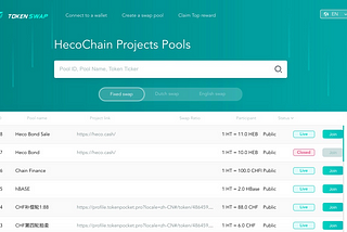 How to Create/Participate in Heco Token Auctions on TokenSwap?