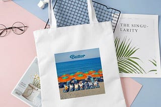 BTS BUTTER TOTE BAGS V2 from BTS Army Club