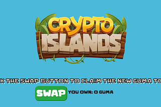 SWAP page for old GUMA holders to claim their new GUMA tokens.