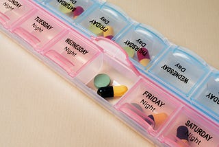 medication in a pill box