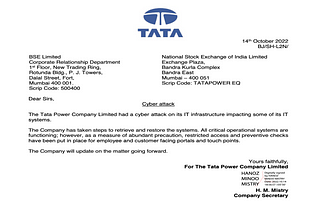 Tata Power hit by Cyber attack