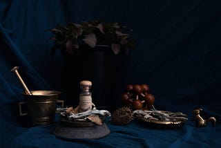 focus photography of various psychedelic drugs on dark blue background