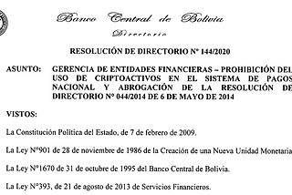 ¿Está prohibido comprar y vender Bitcoin en Bolivia?