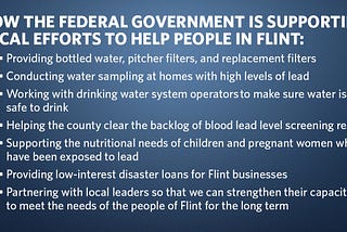 How We’re Responding to the Public Health Crisis in Flint