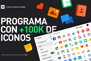 Programa con + 100k de íconos