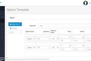 Option Template | Opencart | CodeEshop