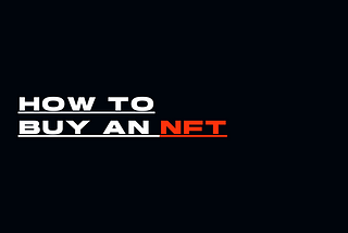 How to buy an NFT