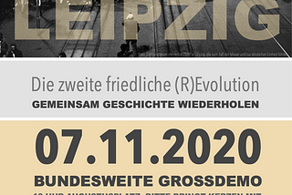 Querdenken Demo am 07.11.2020 in Leipzig