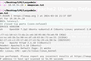 TryHackMe — LazyAdmin Walkthrough