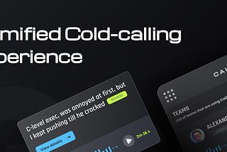 Callblitz — gamified real-time coaching sales service