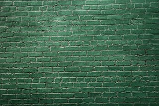 Una pared verde propia