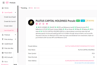 📣📣PLUTUS CAPITAL HOLDINGS (ETH) PRESALE IS COMING!!!📣📣