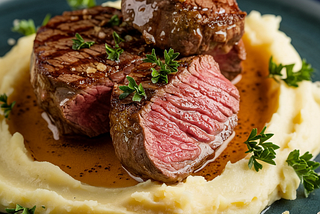 Garlic Butter Steak Bites & Mash Recipe