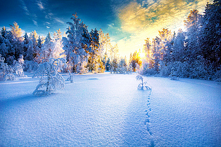 Snow Sunset, Finland