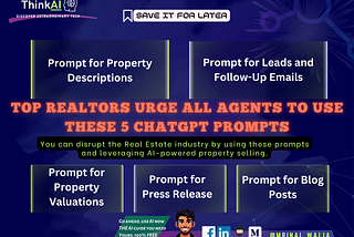 Top Realtors Urge All Agents to Use These 5 ChatGPT Prompts
