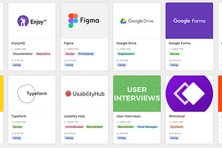 My UX Research toolbox as a team of one