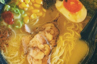 i sit on the same table and order the same menu; chicken ramen original special