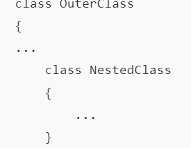 Nested and Inner class