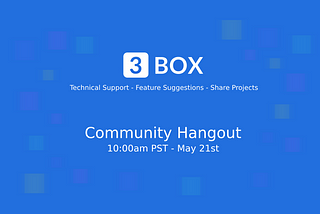 3Box Community Hangout