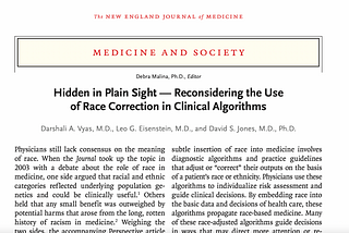 Algorithmic Bias-How did a racist algorithm prevent black patients from getting kidney transplants?