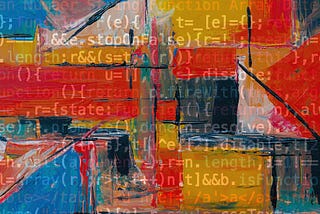 a painting covered by code