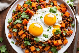 Southwest Sweet Potato Hash with Fried Eggs Recipe