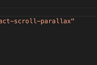 React Scroll Parallax