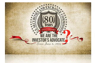 SEC Investor’s Advocate anniversary poster