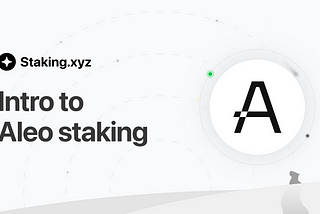 Intro to Aleo staking (updated for Testnet Beta)