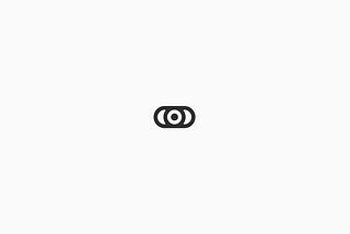 A minimal icon depicting an eye