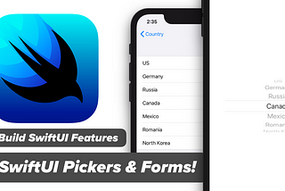 Pickers in SwiftUI with State & Form — How to use PickerViews In SwiftUI