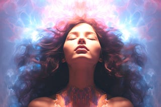 An AI depiction of spiritual awakening