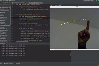 Finger Detection and Tracking using OpenCV and Python