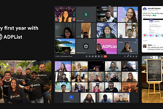 One year at ADPList: Reflections of a Design Lead